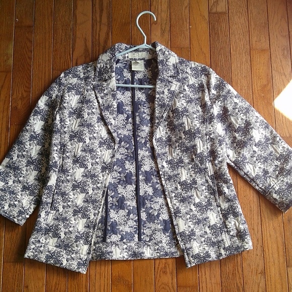 Blue Rose Quilted Jacket - Picture 7 of 7